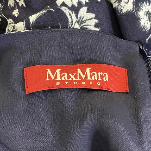 MaxMara Studio Floral Long Sleeve Dress - Picture 9 of 9